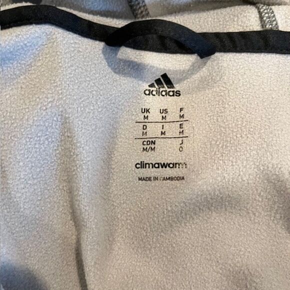 Adidas Climawarm Men's Tech Fleece Full Zip Hoodie Gray Size Medium - Picture 9 of 12
